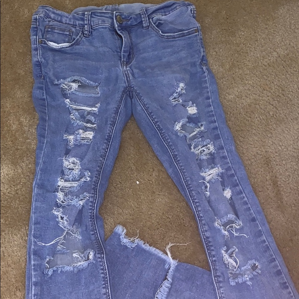 Tally Weijl light blue ripped jeans